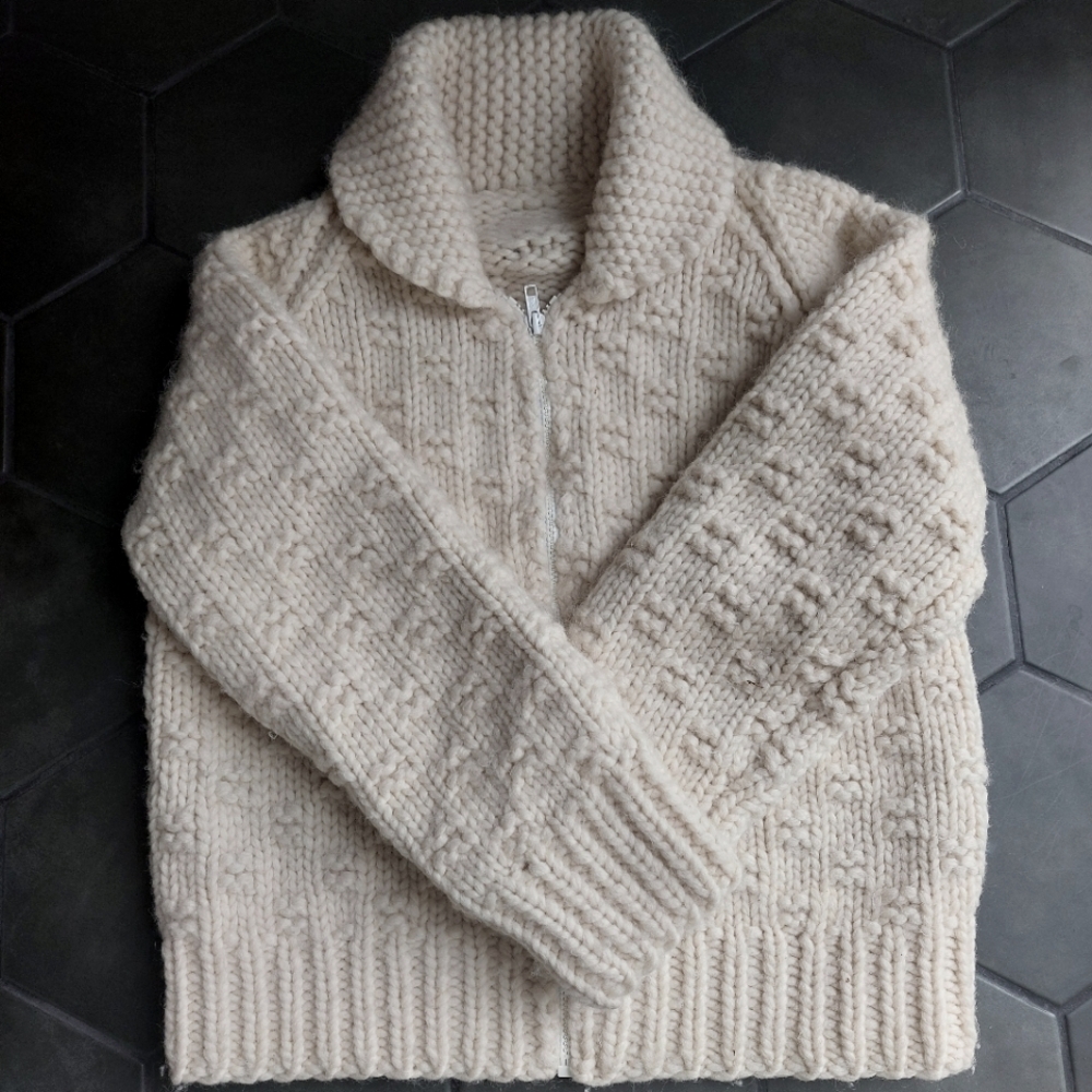 Handmade Wool Sweater Jacket